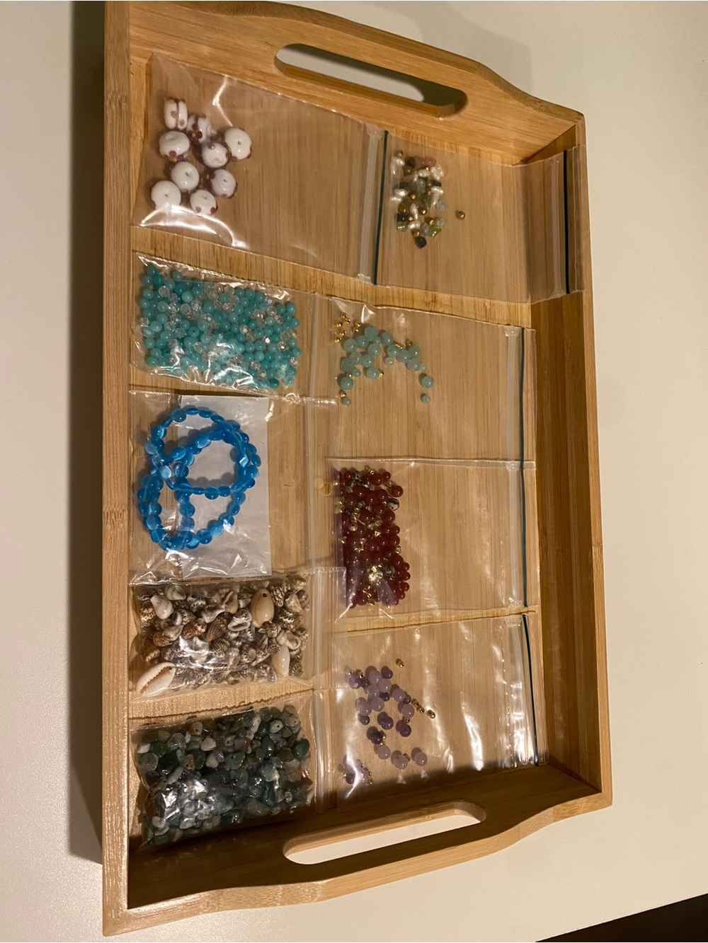 BEAD BUNDLE - and assortment of different beads and stones